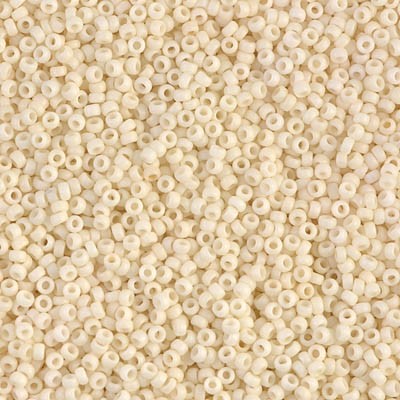 R15-2021 Rocailles 15/0 Opaque Cream Mat (DB352) (x5gr) R15-2021 Rocailles 15/0 Opaque Cream Mat (DB352) (x5gr)