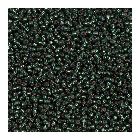 R15-1423 Rocailles 15/0 Dyed Dark Olive Silver Lined (DB606) (x5gr)