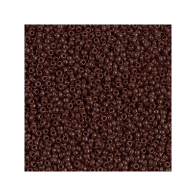 R15-0409 Rocailles 15/0 Opaque Chocolate (DB734) (x5gr) R15-0409 Rocailles 15/0 Opaque Chocolate (DB734) (x5gr)