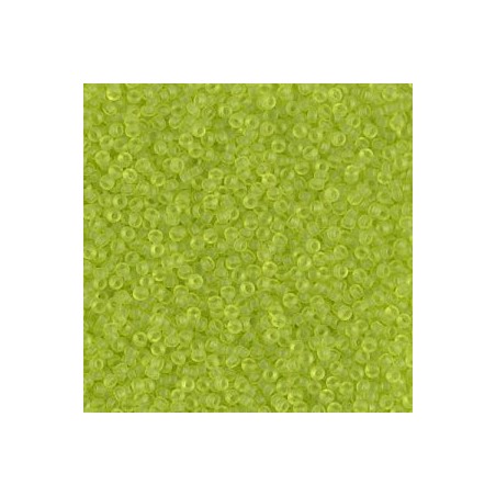 R15-0143F Rocailles 15/0 Chartreuse Transparent Mat (x5gr)