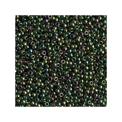 R15-0465 Rocailles 15/0 Green Iris (x5gr)