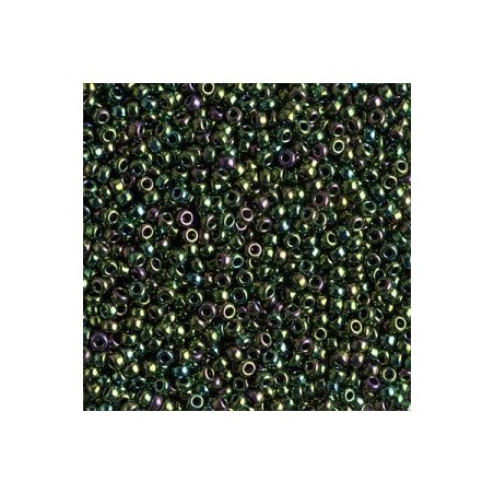 R15-0465 Rocailles 15/0 Green Iris (x5gr)