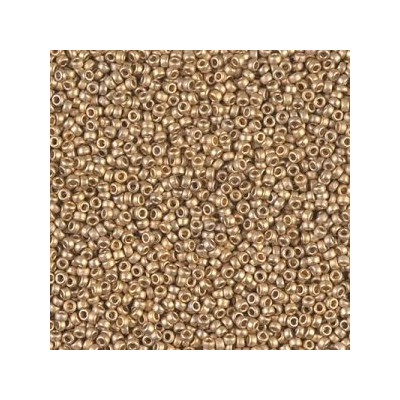 R15-0193F Rocailles 15/0 24KT Gold Light Plated Mat (DB331) (x5gr) R15-0193F Rocailles 15/0 24KT Gold Light Plated Mat (DB331) (x5gr)