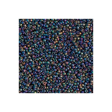 R15-0401FR Rocailles 15/0 Mat Multi Iris (DB0871) (x5gr)