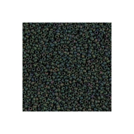 R15-2066 Rocailles 15/0 Metallic Mat Teal Iris (DB327) (x5gr)