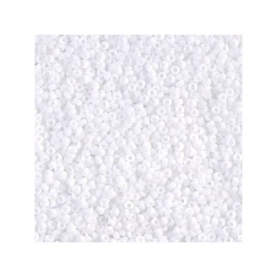 R15-0402F Rocailles 15/0 Opaque White Mat (DB0351) (x5gr)