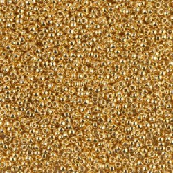 R15-0191 Rocailles 15/0 24kt Gold Plated (DB031) (x5gr)