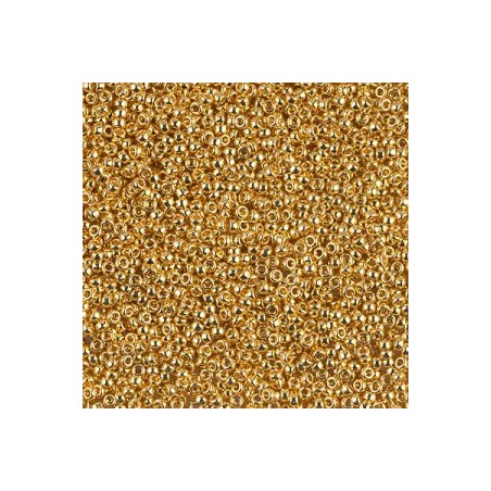 R15-0191 Rocailles 15/0 24kt Gold Plated (DB031) (x5gr)