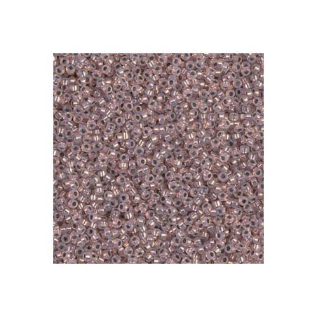 R15-0198 Rocailles 15/0 White Opal Copper Lined (x 5gr)