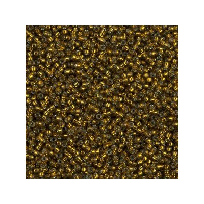 R15-1421 Rocailles 15/0 Dyed Golden Olive Silver Lined (DB604) (x5gr) R15-1421 Rocailles 15/0 Dyed Golden Olive Silver Lined (DB604) (x5gr)