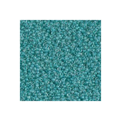 R15-2208 Rocailles 15/0 Lined Aquamarine Blue AB (DB079) (x5gr)