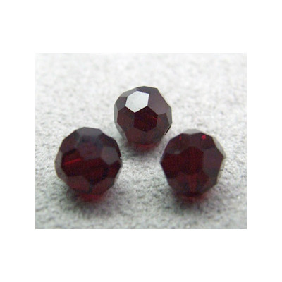 Perle ronde en cristal Swarovski 5000 6mm Garnet (x10)