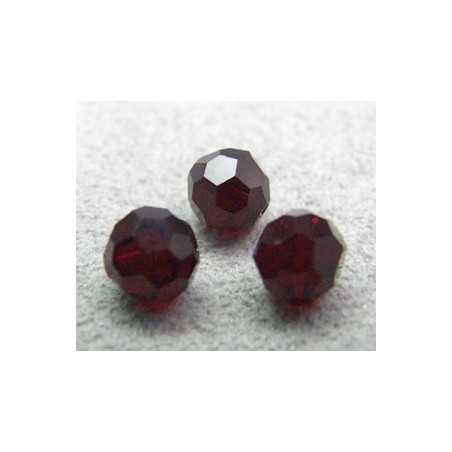 Perle ronde en cristal Swarovski 5000 6mm Garnet (x10)