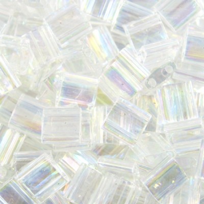 TL-0250 Tilas Bead 5mm Crystal AB (DB051) (x5gr)