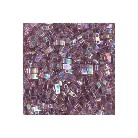 TLH0256 Tila 1/2 Cut Transparent Smoky Amethyst AB (x5gr)