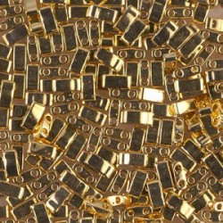 TLH0191 Tila 1/2 Cut 24KT Gold Plated (x1gr)