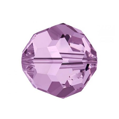 Rondes 8mm Light Amethyst (x4)