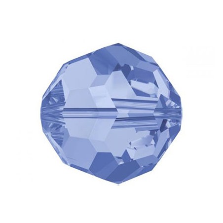 Rondes 8mm Light Sapphire (x4)