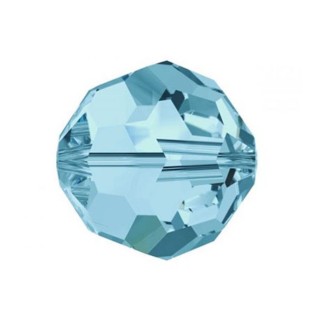 Rondes 8mm Aquamarine (x4)