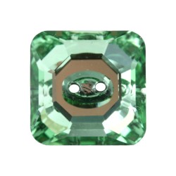 Bouton carré 3017 12mm Chrysolite (x1)
