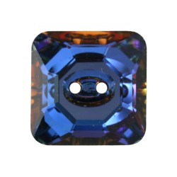 Bouton carré 3017 12mm Crystal Meridian Blue (x1)