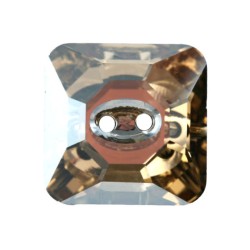 Bouton carré 3017 12mm Crystal Golden Shadow (x1)