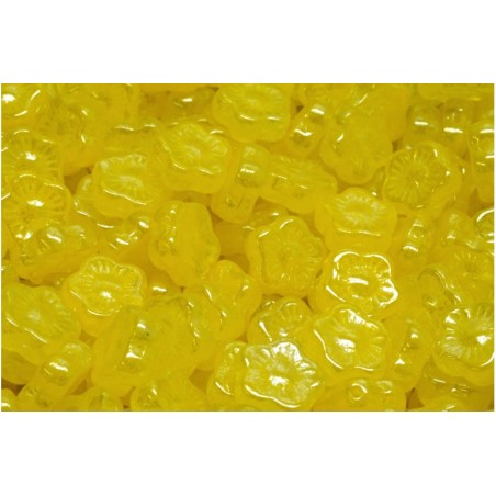 Fleur 10x10mm Jaune (x10)