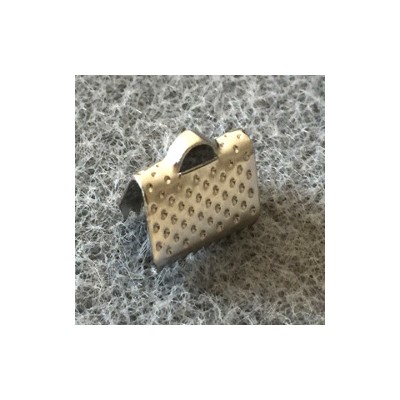 Embout griffe à clipser Argent vieilli 10x7mm (x2) Embout griffe à clipser Argent vieilli 10x7mm (x2)