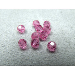 Ronde Swarovski 5000 4mm Rose (x10)
