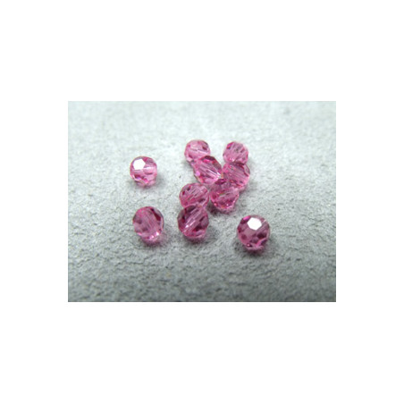 Ronde Swarovski 5000 4mm Rose (x10)