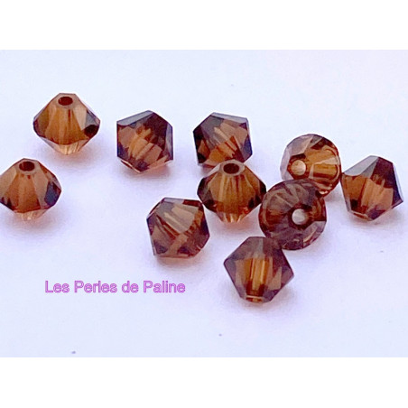 Toupies 4mm Smoked Topaz - réf. 5301 (x20)