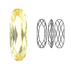 Cabochon baguette 4161 21x7mm Jonquil F (x1)