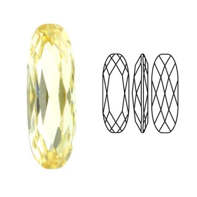 Cabochon baguette 4161 21x7mm Jonquil F (x1) Cabochon baguette 4161 21x7mm Jonquil F (x1)