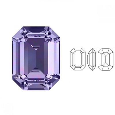 Cabochon rectangle 4610 14x10mm Tanzanite F (x1)