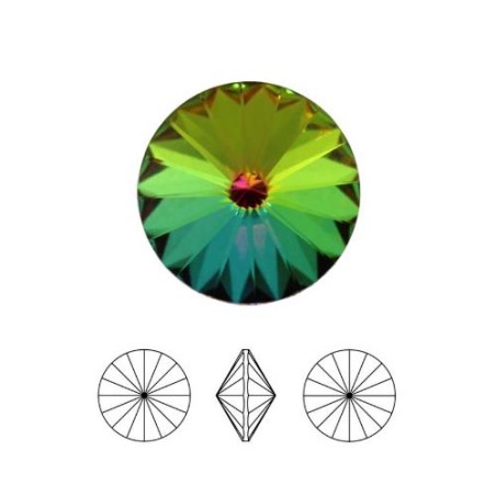 1122 - SS47 Rivoli 10mm Crystal Vitrail Medium (x1)