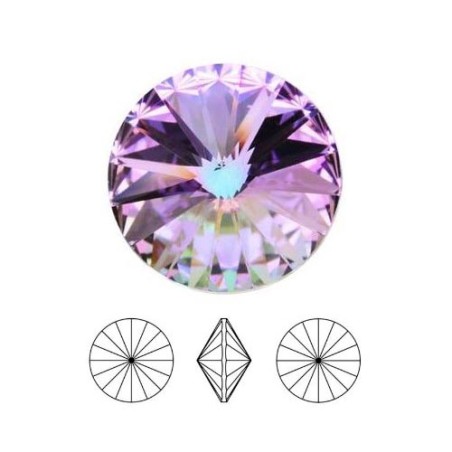 1122 - SS47 Rivoli 10mm Crystal Vitrail Light