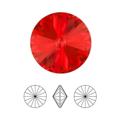 Rivoli rond 12mm Swarovski Siam (x1) Rivoli rond 12mm Swarovski Siam (x1)