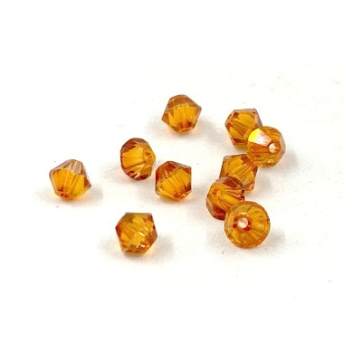 Toupies 4mm Crystal Copper - réf. 5328 Xilion (x20)