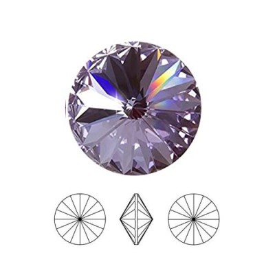 Rivoli rond 12mm Swarovski Violet (x1)