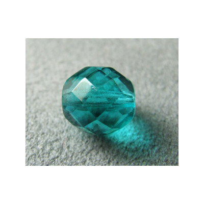 Facettes en verre de Bohême 10mm Blue Zircon (x1)