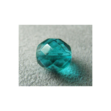 Facettes en verre de Bohême 10mm Blue Zircon (x1)