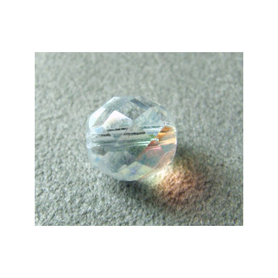 Facettes en verre de Bohême 10mm Cristal AB (x1)