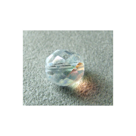 Facettes en verre de Bohême 10mm Cristal AB (x1)