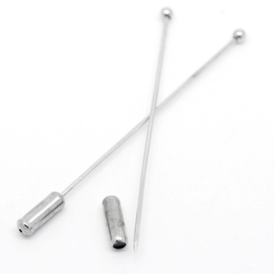 Fibule - Epingle à chapeau Argentée 119mm (x1) Fibule - Epingle à chapeau Argentée 119mm (x1)