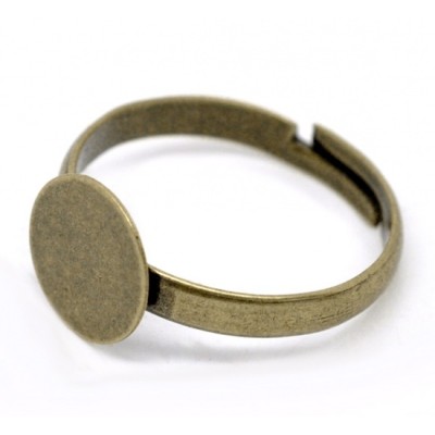 Bague plateau 10mm Bronze (x1)