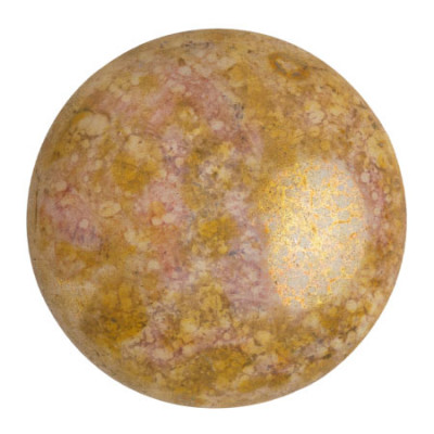 Cabochon Verre 25mm Opaque Mix Rose Gold Ceramic Look (X1) 