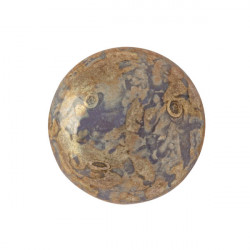 Cabochon Verre 18mm Opaque Amethyst Bronze (X1)  