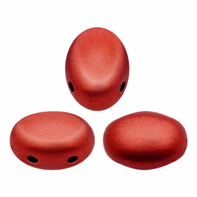  Perles Samos® par Puca® 5x7mm Red Metallic Mat (x5gr)  