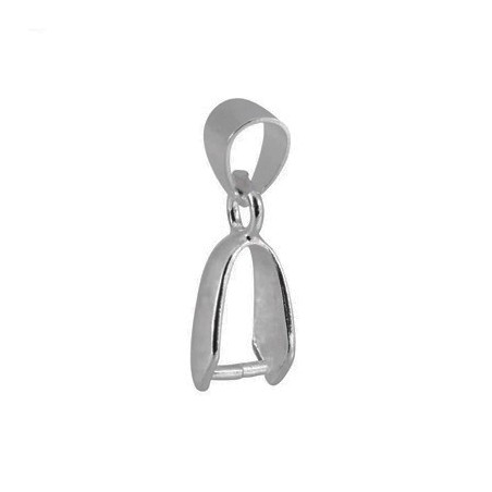 Bélière Vieil Argent Brillant 19x6mm (x1)