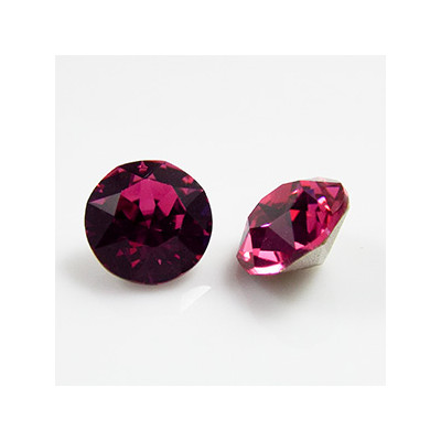 Cabochon rond SS39 8mm Fuchsia (x1)